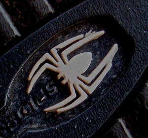 A spider bit my foot and then I found this logo on the bottom of my shoe...What did it all imply? I had to go inward to figure it out... - Photo by Jan Ketchel