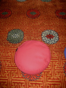 A cushion on the floor may be all it takes to establish sacred space... - Photo by Jan Ketchel