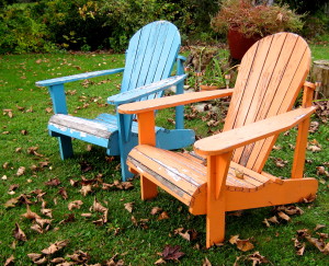 The outdoor chairs are abandoned for the warm fire... - Photo by Jan Ketchel