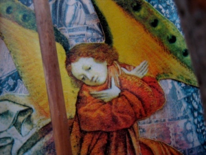 Pure prayer is powerful... - Detail from a collage by Jan Ketchel