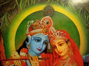 Our Wise One is always in  balance... - Detail of cover painting from KRSNA: The Supreme Personality of Godhead
