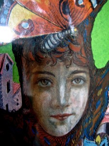 In all the fleeting images I was always recognizable! - Detail of artwork by Jan Ketchel