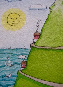 Sailing along together on the great ocean... - Art by Jan Ketchel